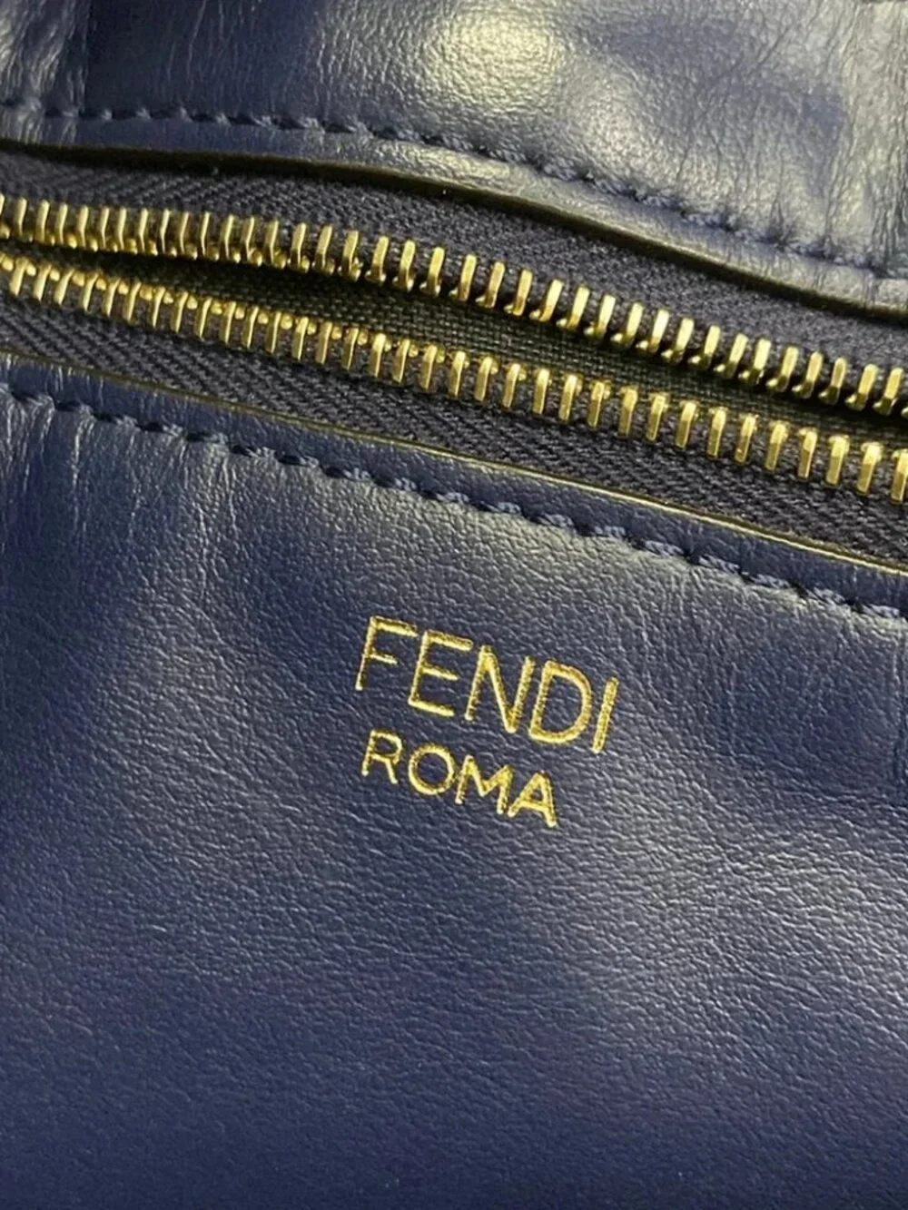 FENDI Fendi Mania 8BH357 Brown Red Multi Coated Canvas Leather Tote Bag